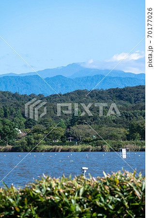 石川県小松市の木場潟(カヌー競技場)からの霊峰白山 2020年9月 石川県小松市の木場潟(カヌー競技場)からの霊峰白山 2020年9月 70177026