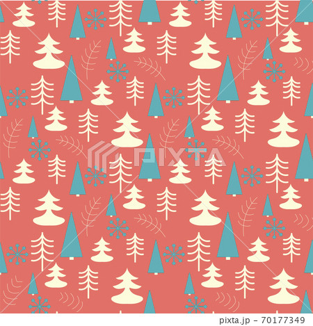 Vector seamless pattern with christmas tree Vector seamless pattern with christmas tree 70177349