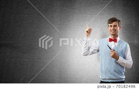 Conceptual image of young businessman. Conceptual image of young businessman. 70182496