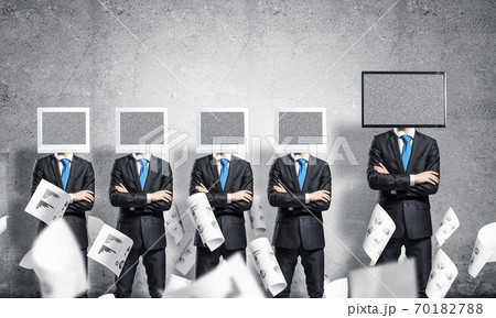 Modern technologies against old one. 70182788