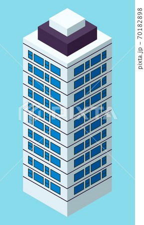 Skyscraper Building In City Space In Flat Style のイラスト素材 7018 Skyscraper Building In City Space In Flat Style のイラスト素材 7018