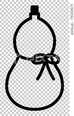 ひょうたんのイラスト （単色ver.） 70183675