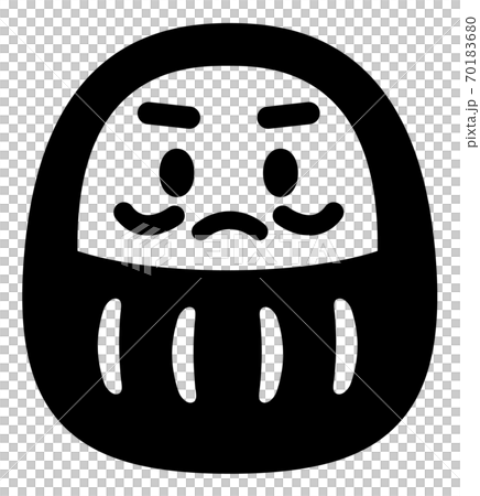 達摩圖 達摩的插圖（單色版）-插圖素材[70183680] - PIXTA圖庫