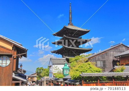 【京都府】 八坂の塔(五重塔)　法観寺 70188513