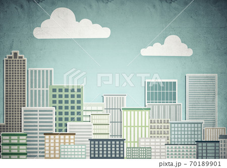 Drawn colorful cityscape Drawn colorful cityscape 70189901