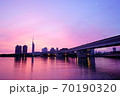 福岡タワーの夜明け 70190320