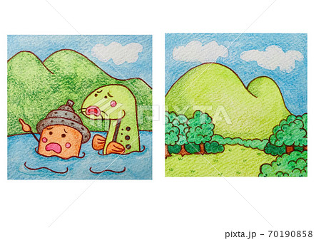 どんぐりころころ セット5のイラスト素材