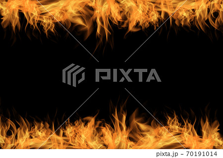 炎と黒背景 70191014