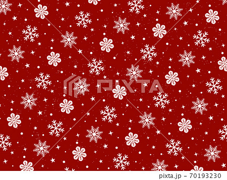 雪の結晶 シームレス背景 壁紙 赤色のイラスト素材 雪の結晶 シームレス背景 壁紙 赤色のイラスト素材