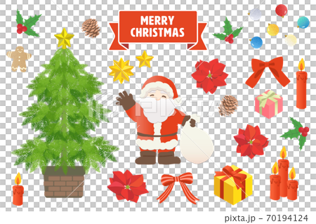 Assorted set of Christmas motifs Vector illustration Assorted set of Christmas motifs Vector illustration 70194124