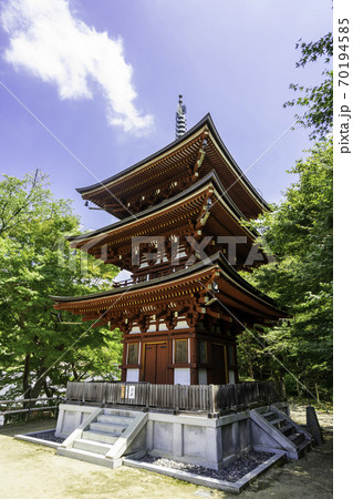 岡寺　三重塔　奈良県明日香村 70194585