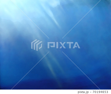 ペインティングであるイラストの海の中　 70194653