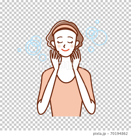 Women in their 30s and 40s with various facial expressions thinking about skin care Women in their 30s and 40s with various facial expressions thinking about skin care 70194862