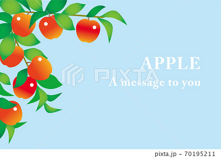 りんごのカード 70195211