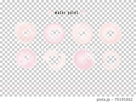 水彩のあしらい（バクダンと飾りケイ） 70195882