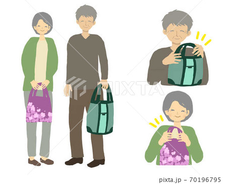 シニア エコバック持ってます シニア エコバック持ってます 70196795