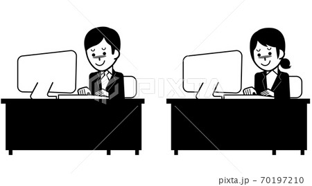 悪意あるビジネスマン ビジネスウーマン 悪意あるビジネスマン ビジネスウーマン 70197210