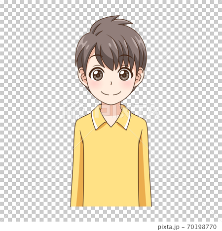 笑顔でカメラ目線の男の子 70198770