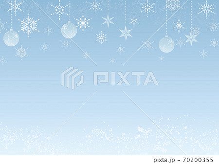クリスマス 雪の結晶 イラスト 背景 装飾 素材 クリスマス 雪の結晶 イラスト 背景 装飾 素材 70200355