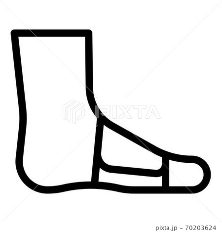 Leg bandage icon, outline style 70203624