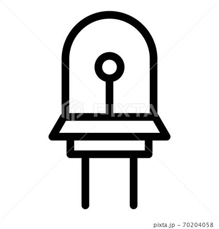 Electric diode icon, outline style Electric diode icon, outline style 70204058