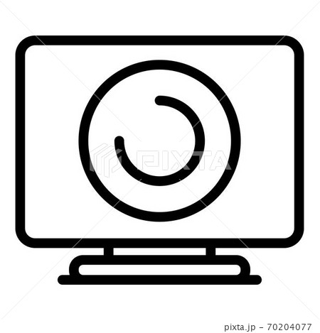 Loading monitor icon, outline style 70204077