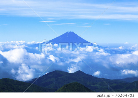 雲海と富士山 雲海と富士山 70204703