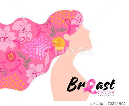 The Power To Fight Breast Cancer のイラスト素材