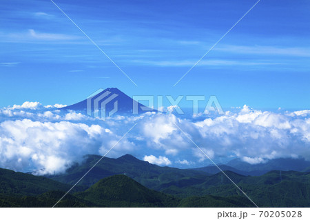 雲海と富士山 雲海と富士山 70205028