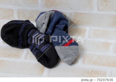 靴下、毛玉、使用感、男性、衣類、生活用品、洗濯済 70207636