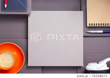 notebook with pen, headphones and cup of coffee notebook with pen, headphones and cup of coffee 70208672