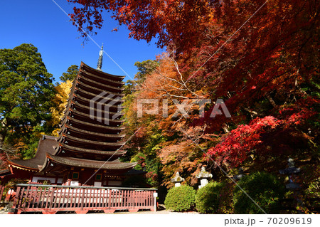 談山神社の紅葉 談山神社の紅葉 70209619