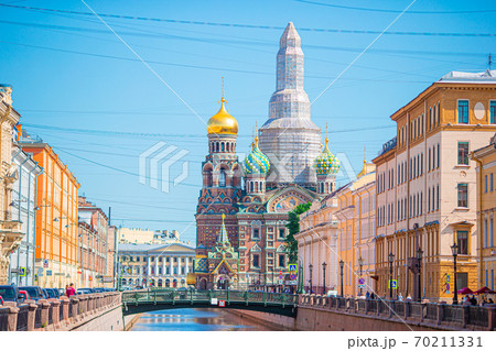 Church of the savior on spilled blood or Cathedral of the Resurrection of Christ. 70211331