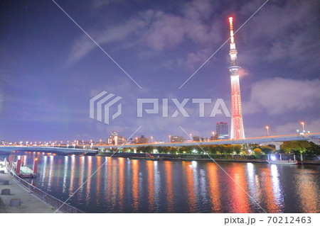 【浅草】夜の隅田川③ 70212463