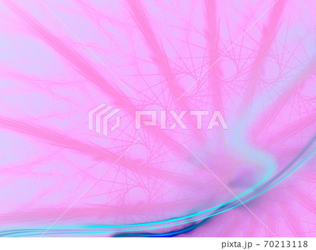 青い線と抽象的なピンクの背景 70213118