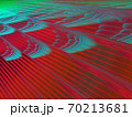 赤と緑のストライプによる抽象的な画像素材 70213681
