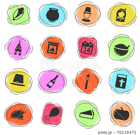 Thanksgiving simply icons 70216472