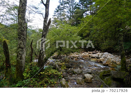 常念岳登山道　沢 70217926