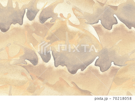 Watercolor seamless pattern of splashes of the milk. 70218058