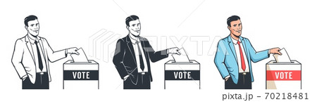Voting Day in the Presidential Election poster Voting Day in the Presidential Election poster 70218481