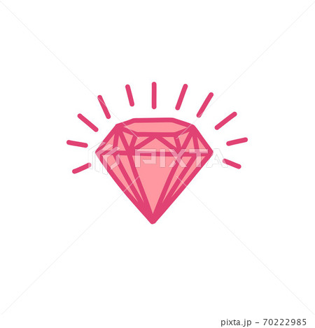 diamond doodle icon, vector color cute 70222985