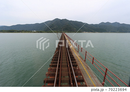 京都丹後鉄道 宮舞線の由良川橋梁 70223694