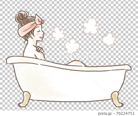 Relax in the bath 70224751