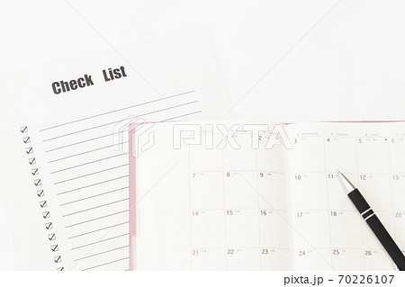 チェックリストとスケジュール帳 70226107