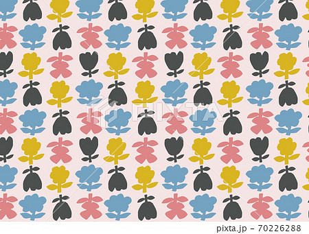 北欧 花柄のイラスト素材 北欧 花柄のイラスト素材