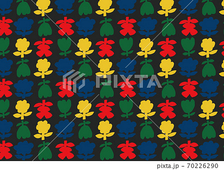 北欧 花柄のイラスト素材 北欧 花柄のイラスト素材