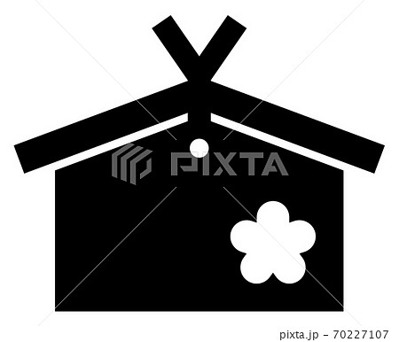 絵馬のイラスト (シルエットver.) 絵馬のイラスト (シルエットver.) 70227107