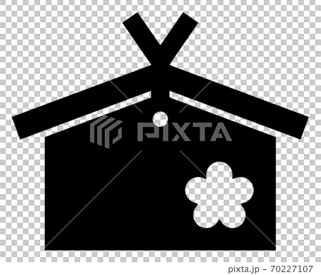 絵馬のイラスト (シルエットver.) 絵馬のイラスト (シルエットver.) 70227107