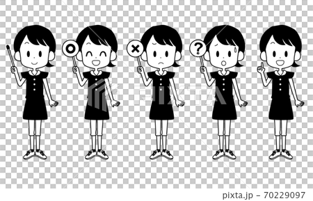 ポインターなどを持つ女の子 ポインターなどを持つ女の子 70229097