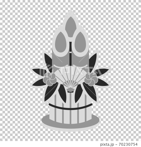 正月 年賀状 門松 イラスト素材のイラスト素材 70230754 Pixta